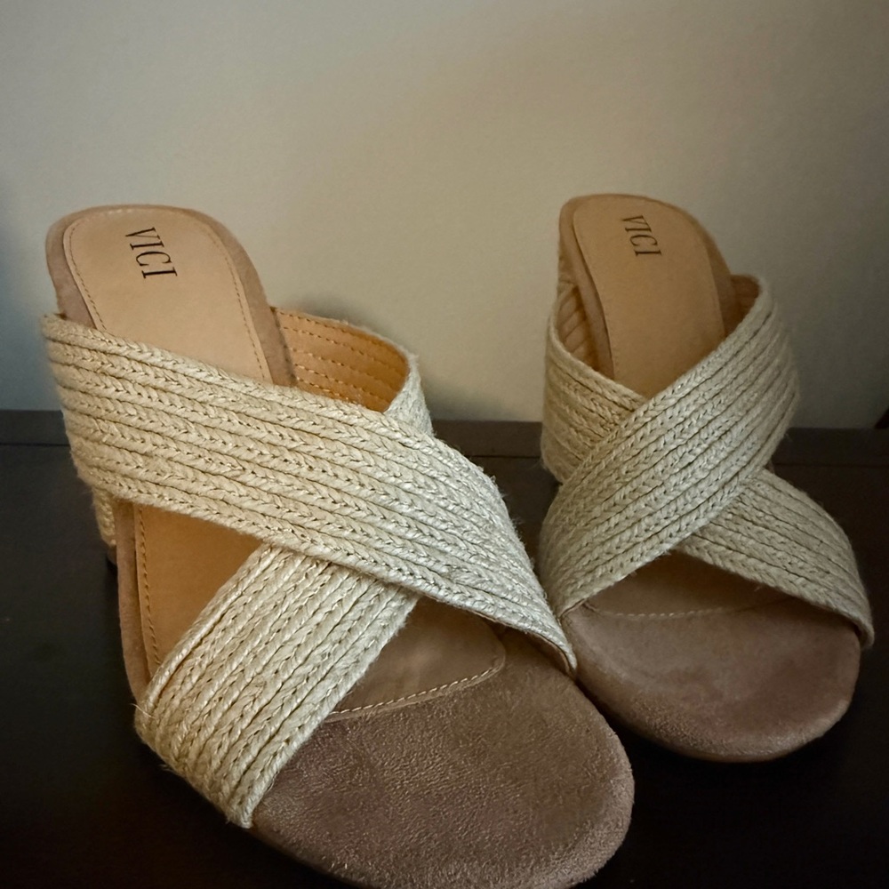 Vici Cream Espadrille Slip-On Shoes